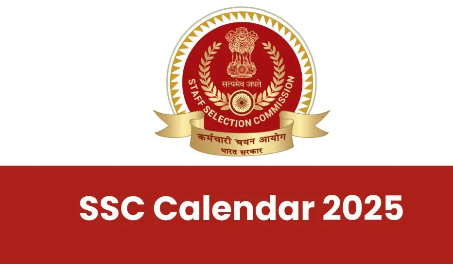 SSC Exam Calendar 2025