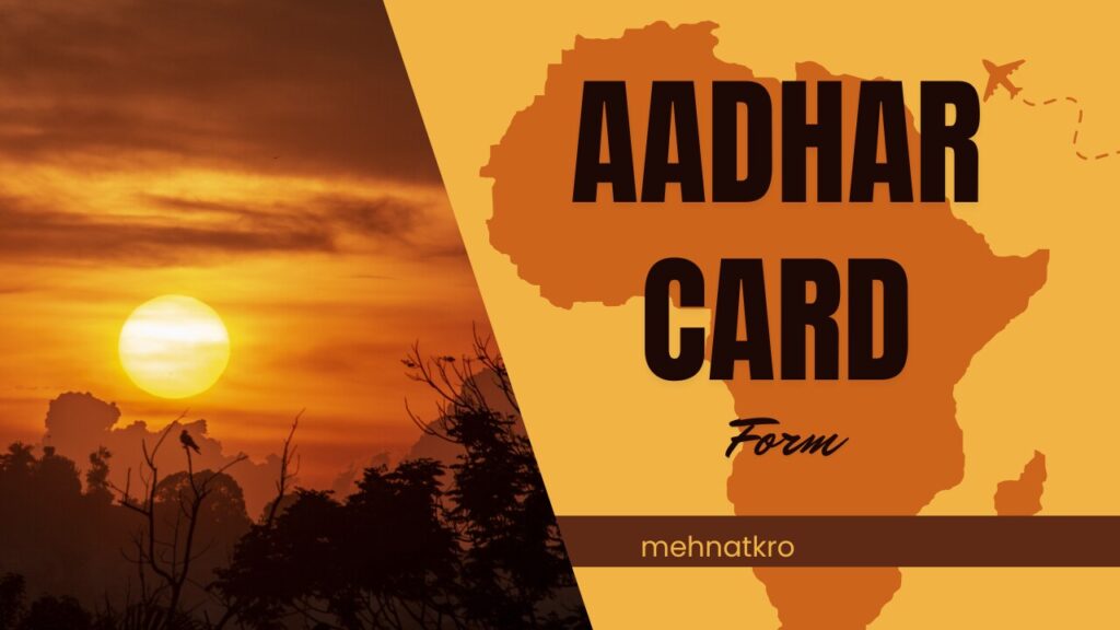 Download Aadhar Card Form PDF | Easy Steps to Apply or Update Your ...