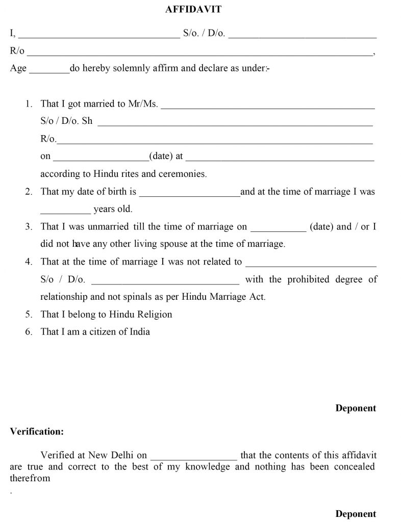 Apply For Marriage Certificate Delhi