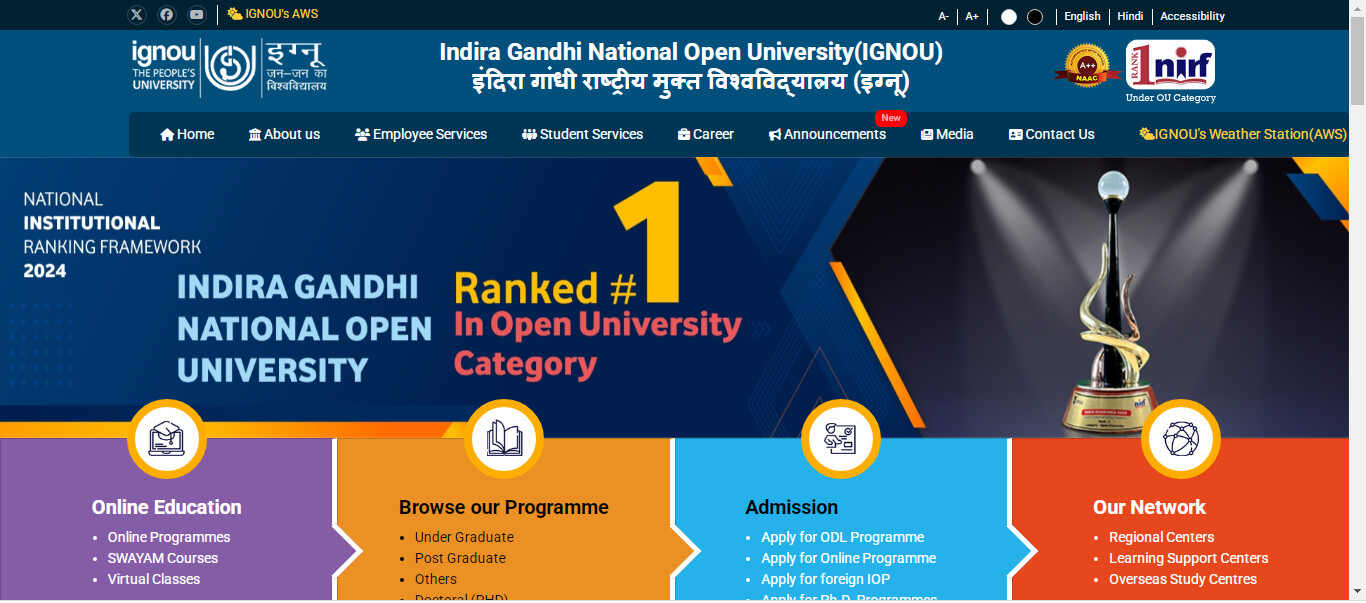 Ignou B.Ed Admission 2025