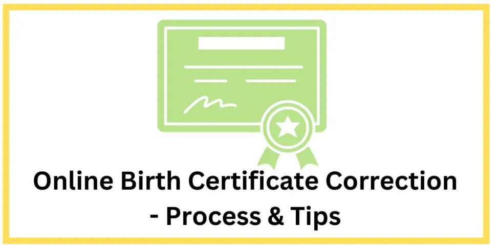 Online Name Correction In Birth Certificate