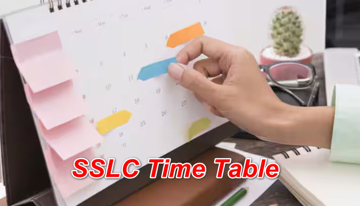 SSLC Time Table 2025