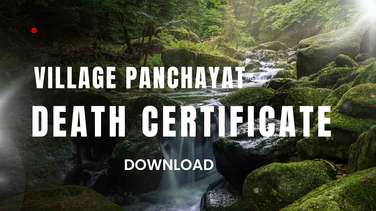 Village Panchayat Death Certificate Download