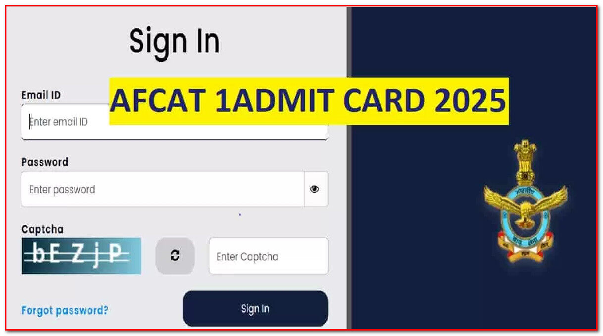 AFCAT Admit Card 2025