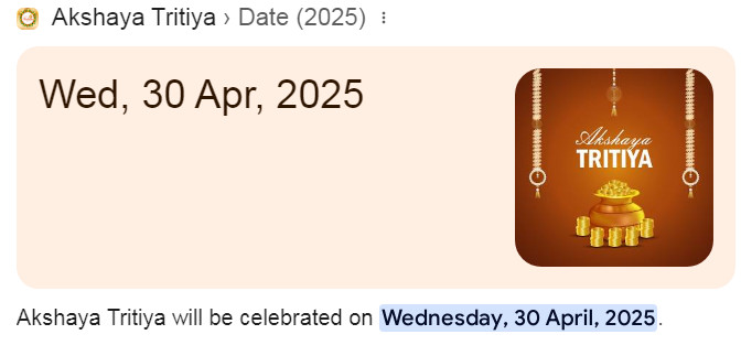 Akshaya Tritiya 2025